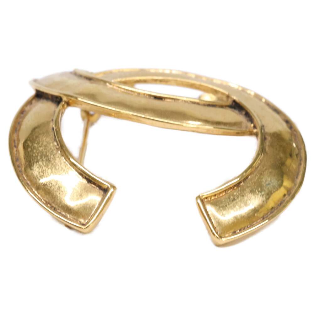 Chanel Cc Logo Brooch Gold-Tone Metal #243973C98B - Picture 4 of 8